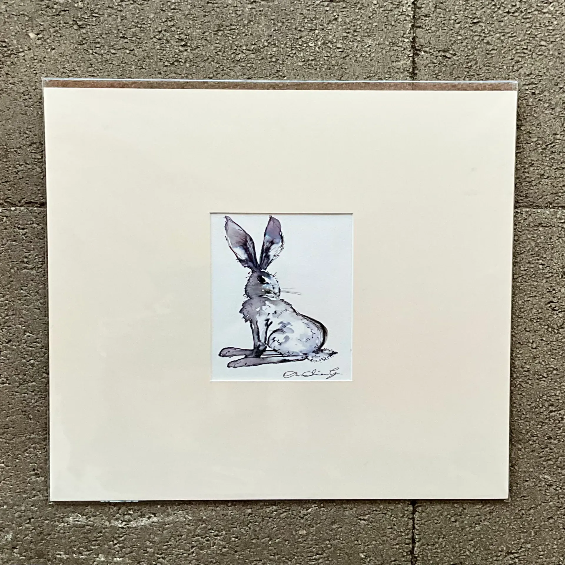 Vintage Boho Original Sketch of Rabbit — additional photo 2