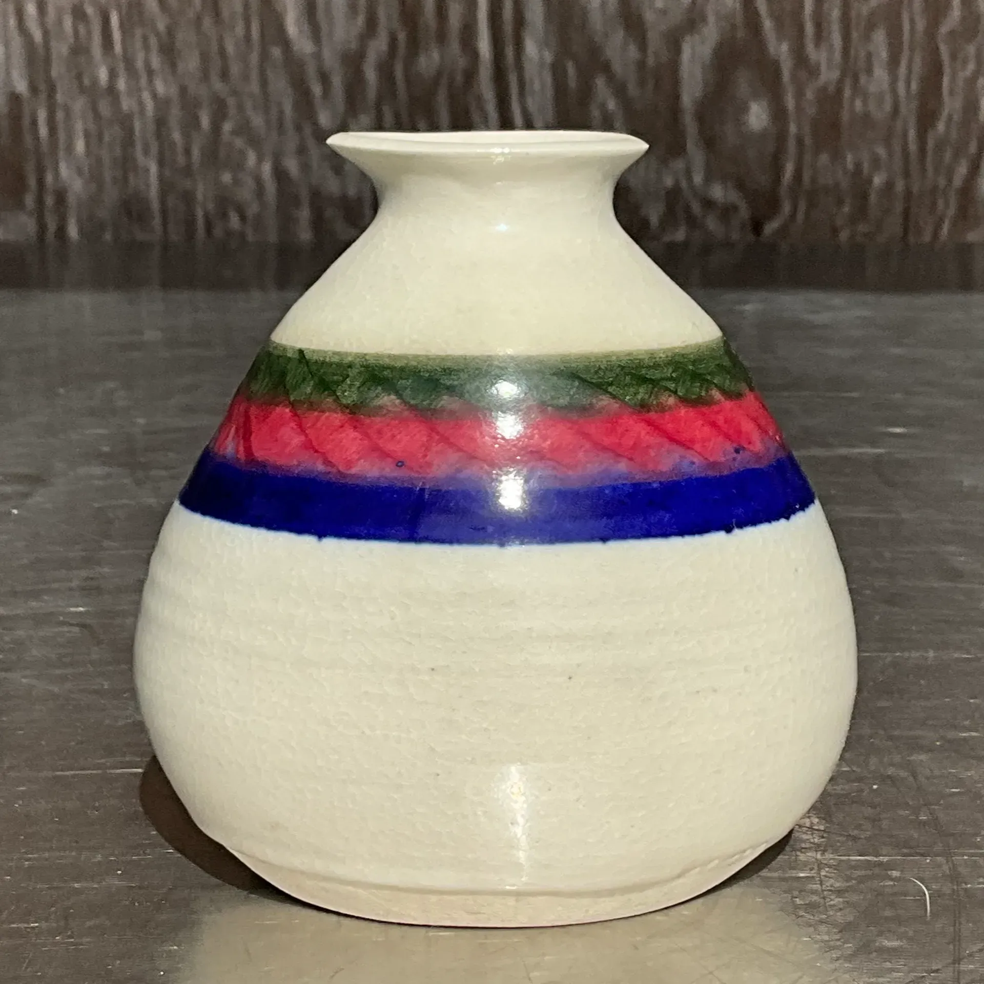 Vintage Boho Studio Pottery Vase — additional photo 1