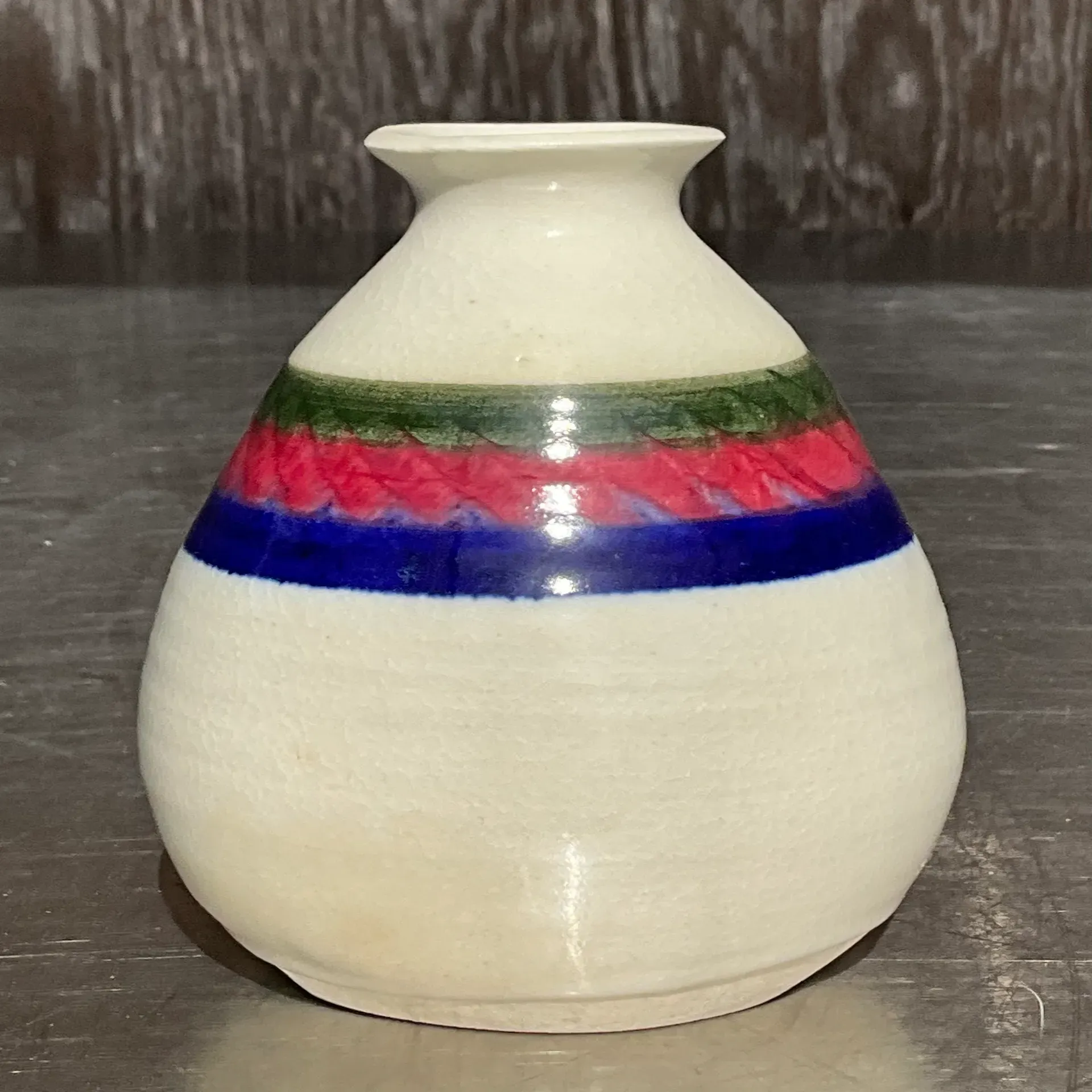Vintage Boho Studio Pottery Vase — additional photo 4
