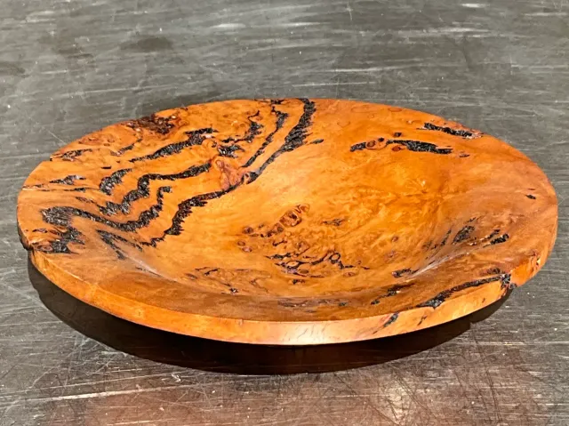 Vintage Boho Burl Wood Bowl — additional photo 1