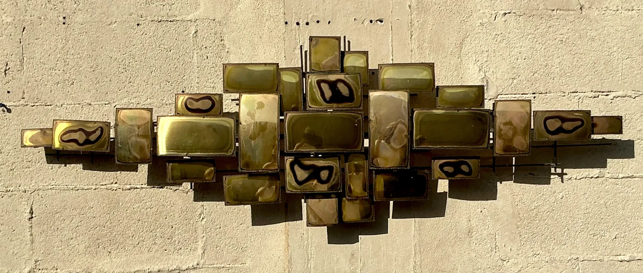Vintage Boho Torch Cut Wall Sculpture — additional photo 3