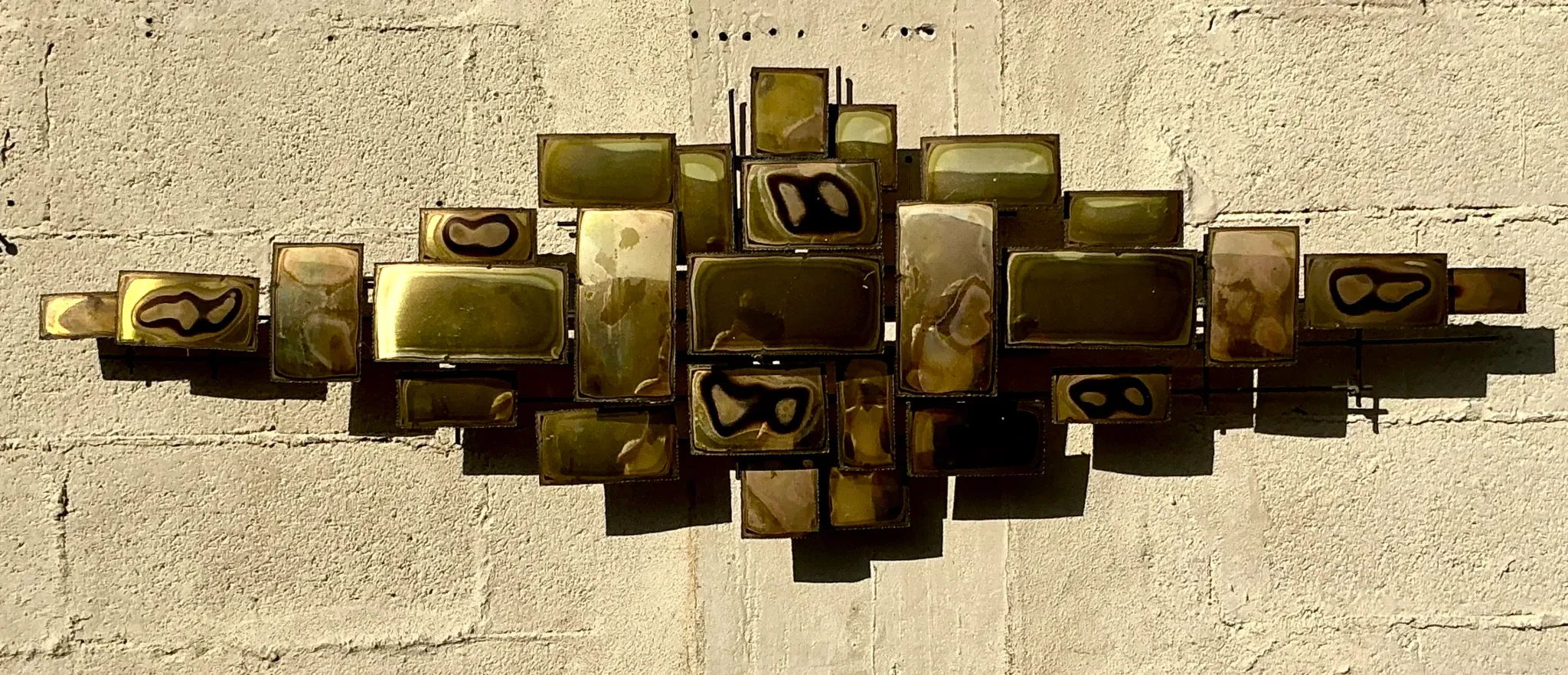 Vintage Boho Torch Cut Wall Sculpture — additional photo 1