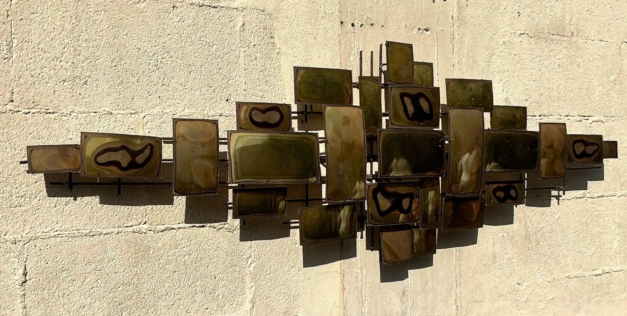 Vintage Boho Torch Cut Wall Sculpture — additional photo 4