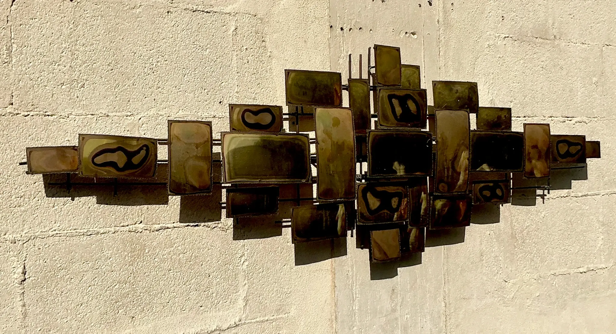 Vintage Boho Torch Cut Wall Sculpture — additional photo 2