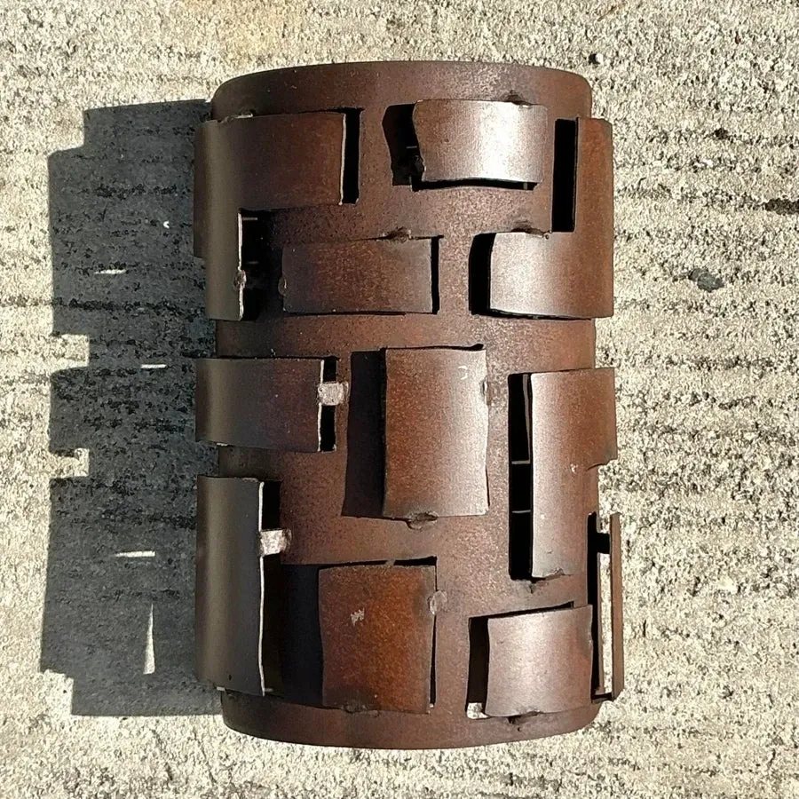 Vintage Boho French Brutalist Wall Sconce — additional photo 4