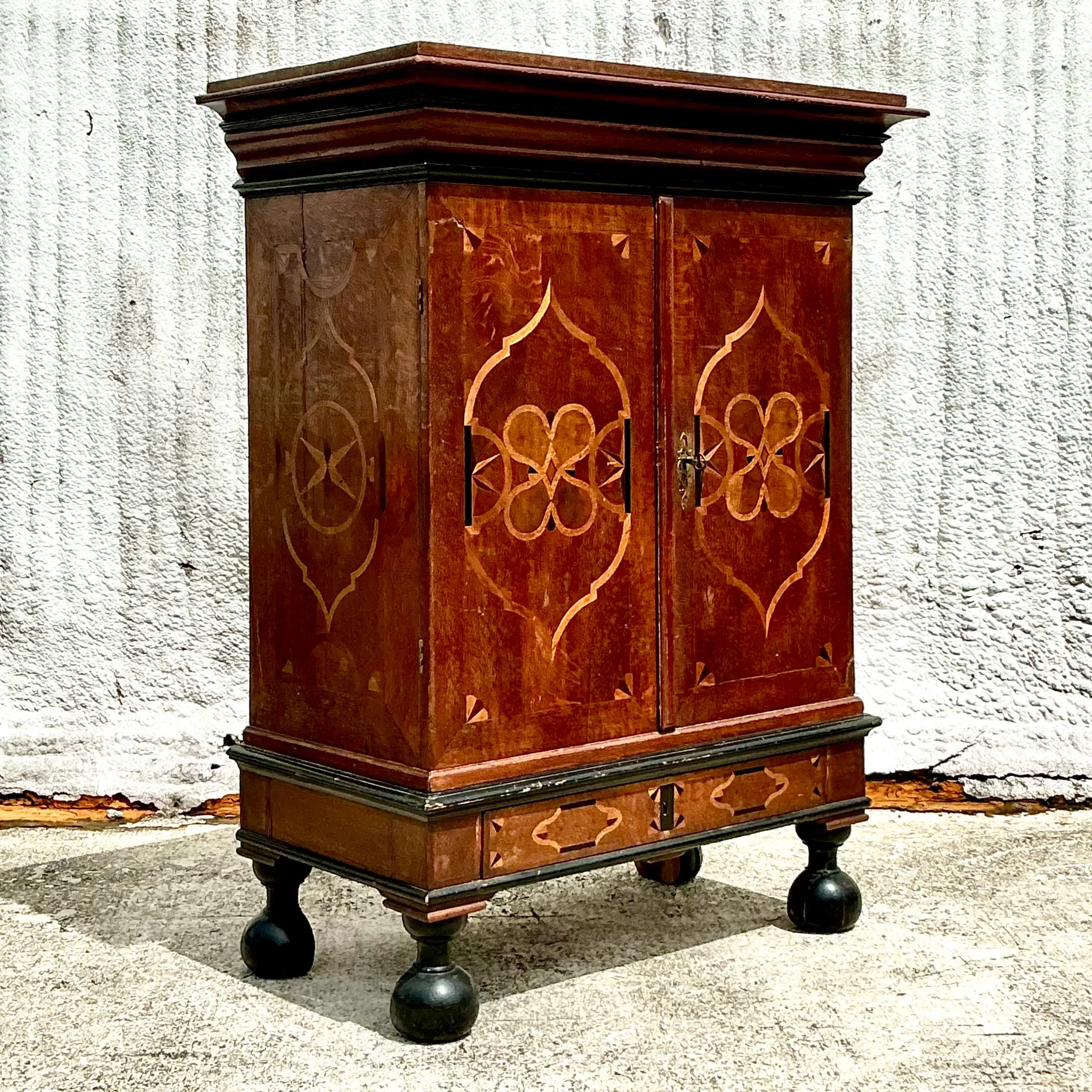 Vintage Dutch Inlay Cabinet — additional photo 4