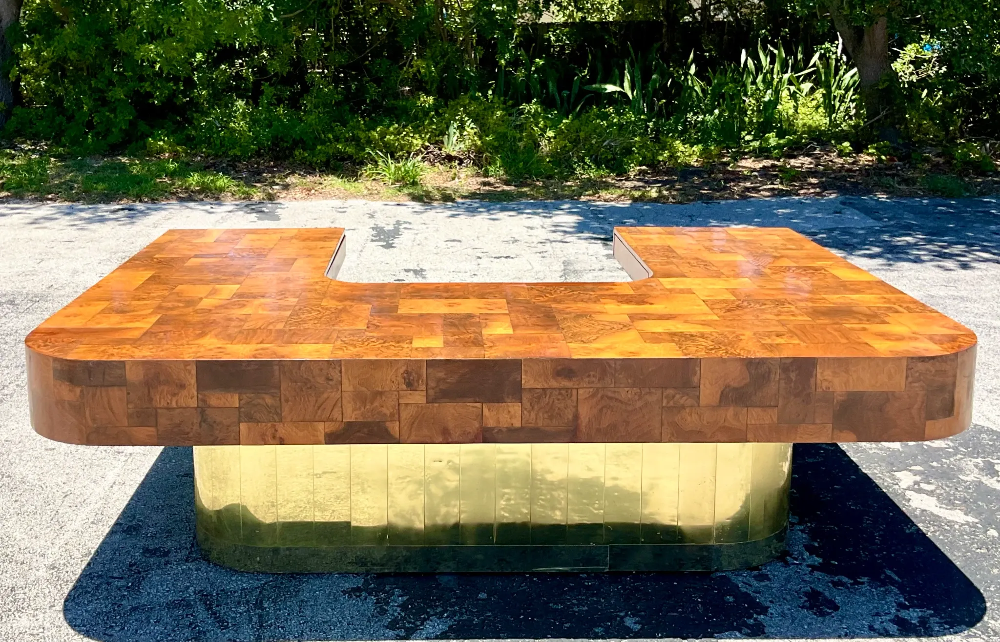 Vintage Boho Paul Evans Cityscape Executive Desk — additional photo 2