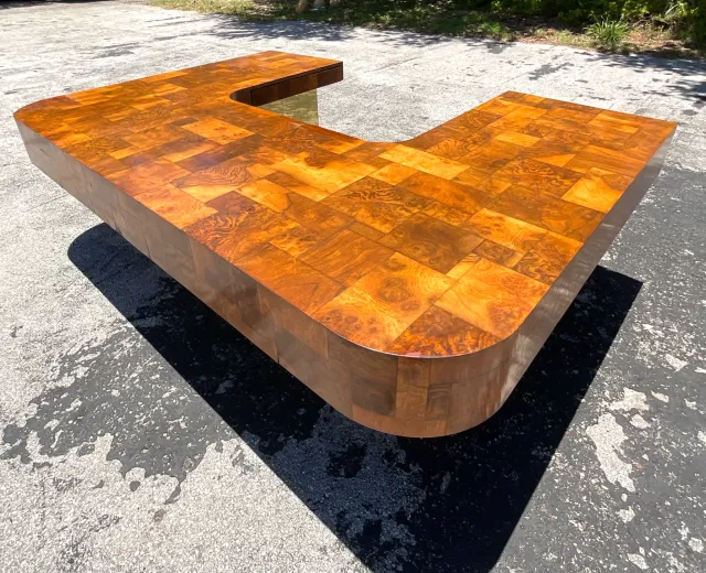Vintage Boho Paul Evans Cityscape Executive Desk — additional photo 4