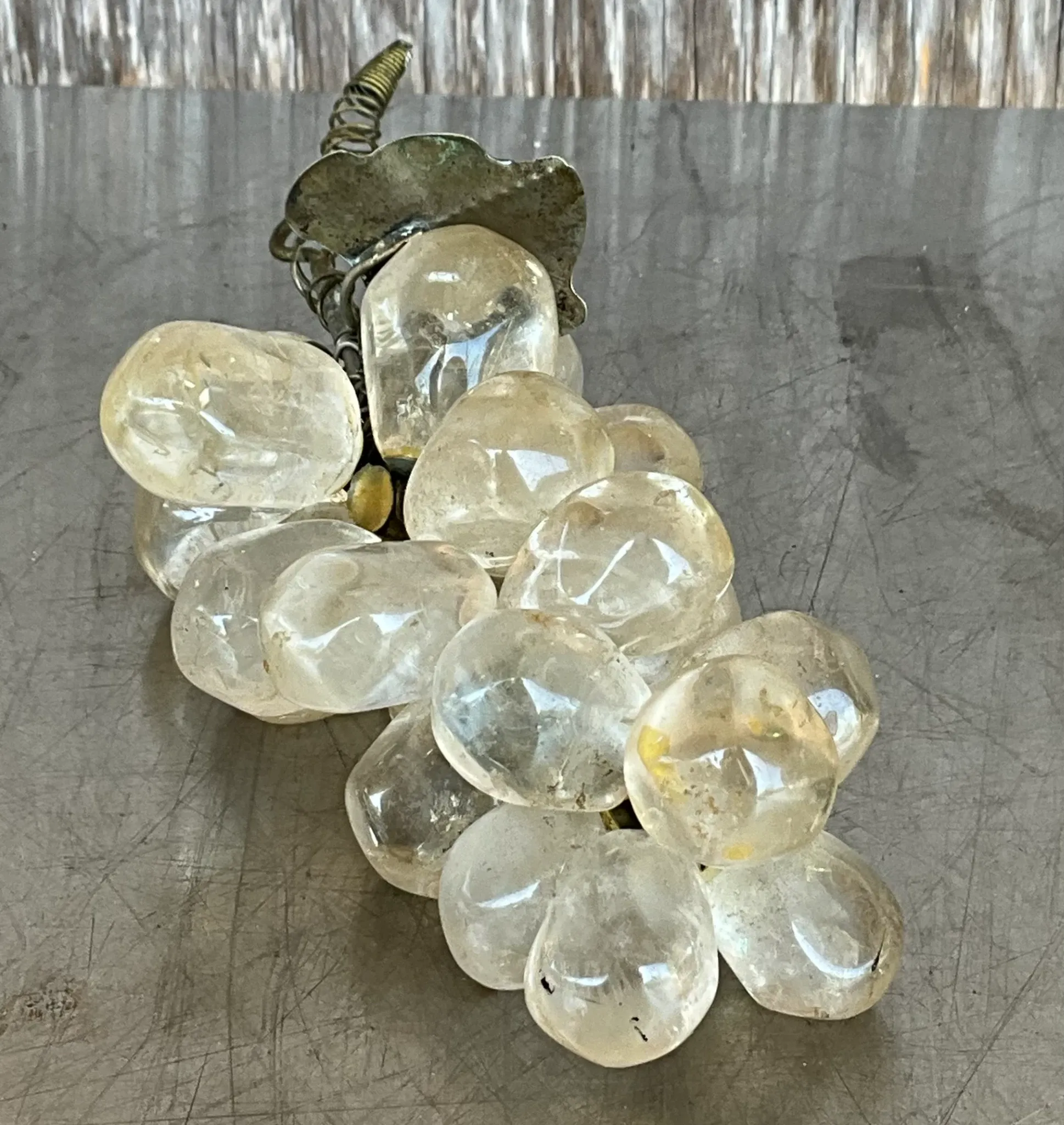 Vintage Boho Rock Crystal Grapes — additional photo 1