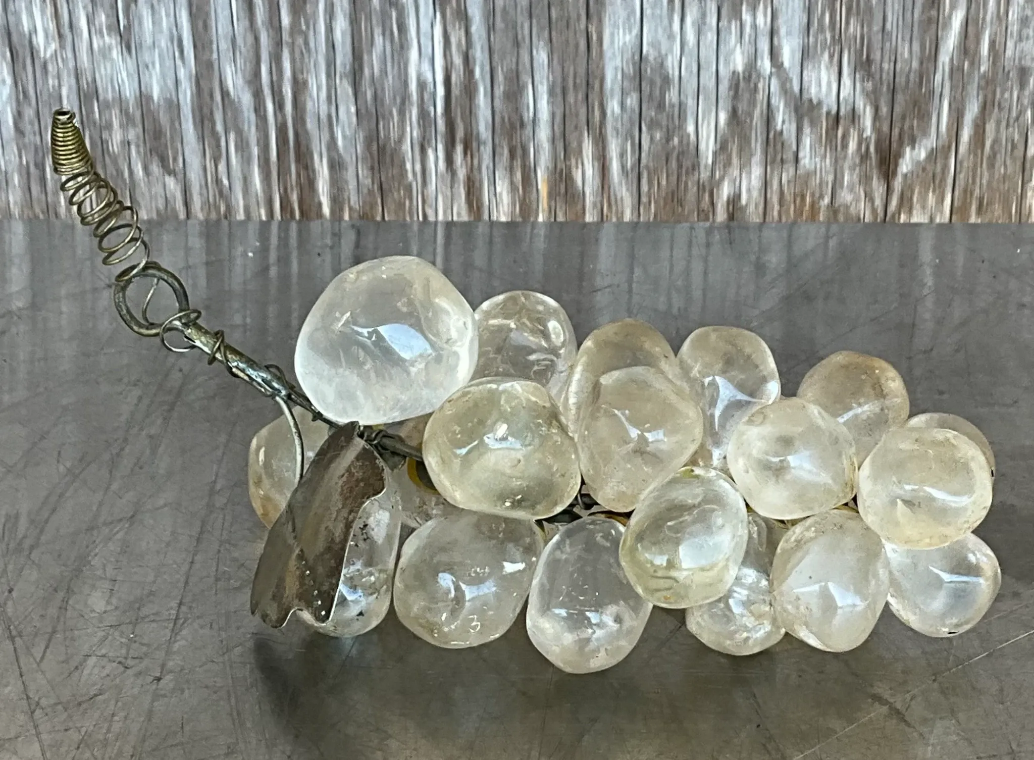 Vintage Boho Rock Crystal Grapes — additional photo 2