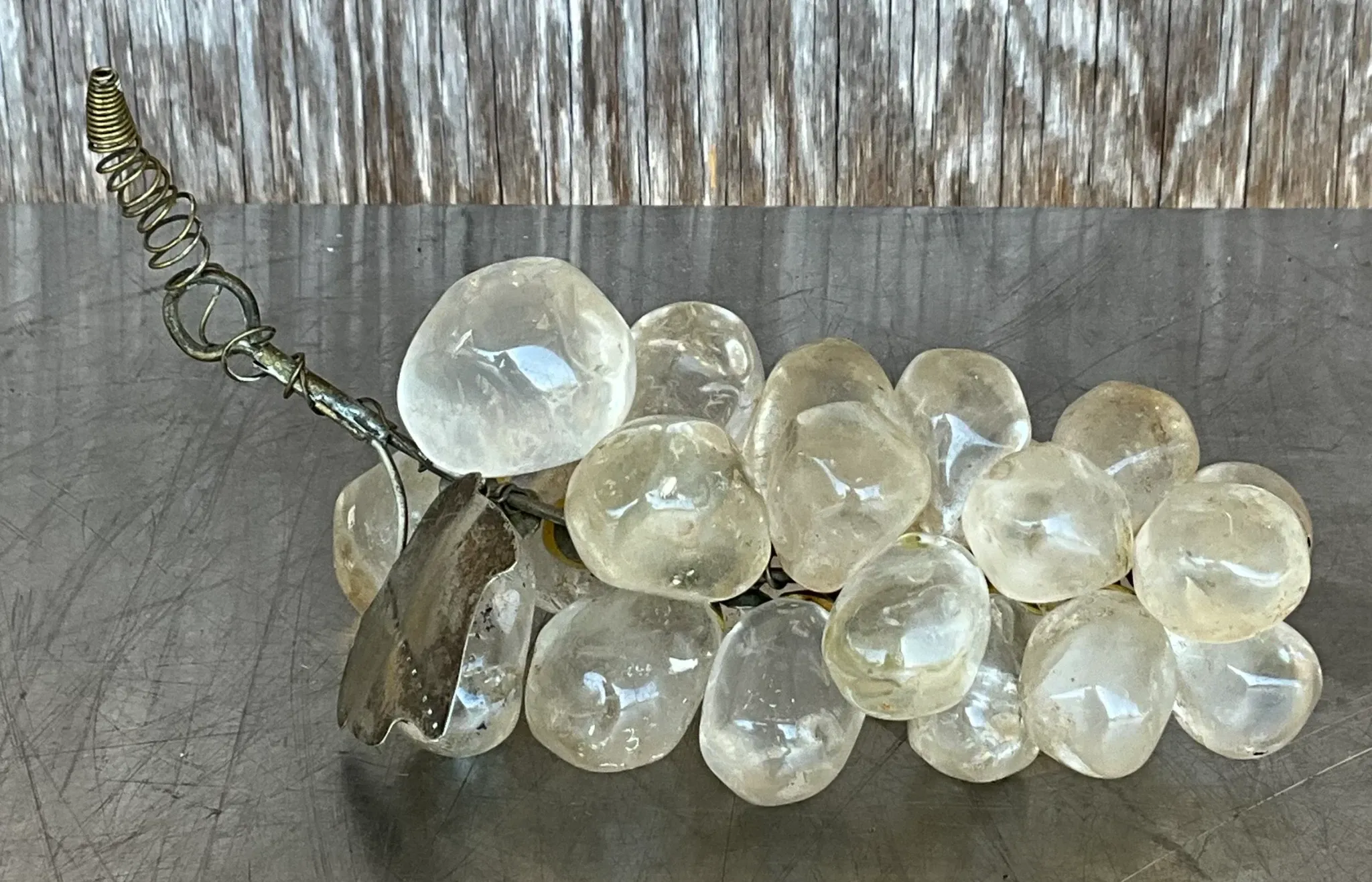 Vintage Boho Rock Crystal Grapes — additional photo 3