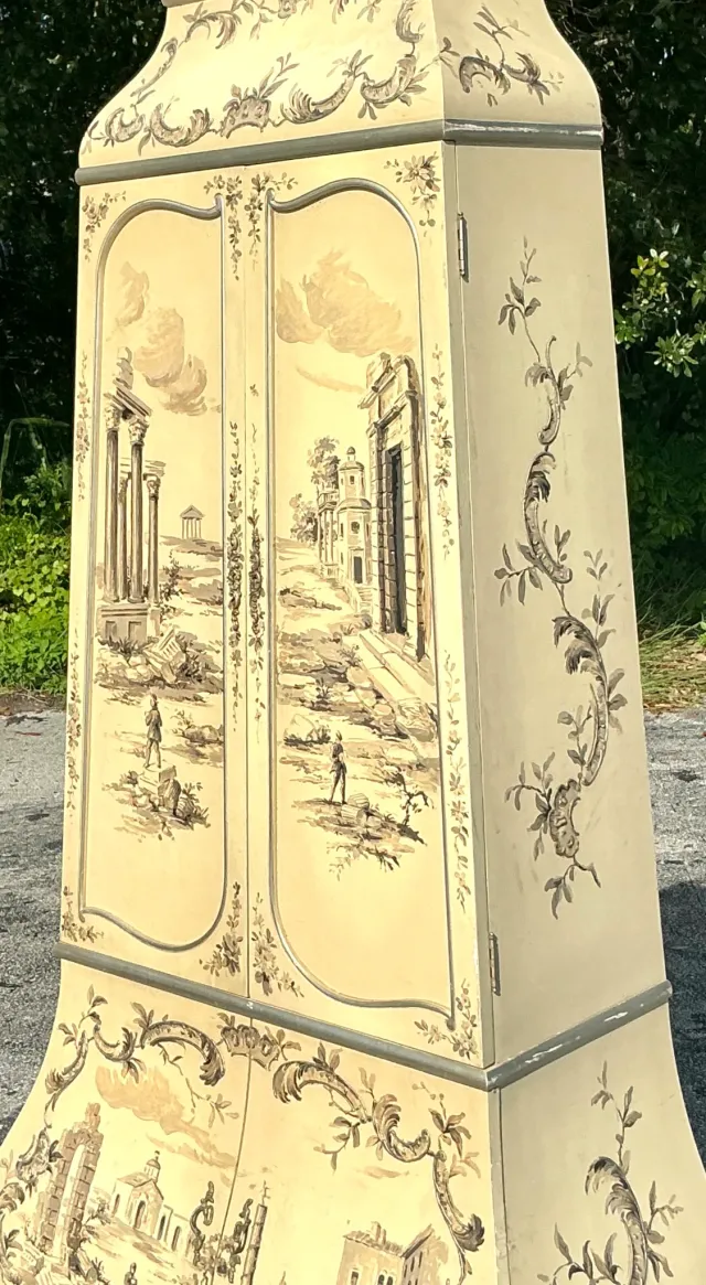 Vintage Boho Painted Grand Tour Cabinet — additional photo 7