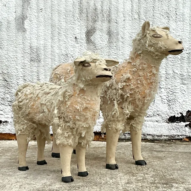 Vintage Boho Leroy Archuleta Sheep- Set Of 2 — additional photo 3