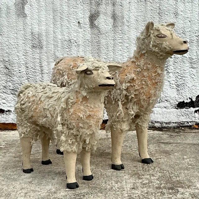 Vintage Boho Leroy Archuleta Sheep- Set Of 2 — additional photo 4