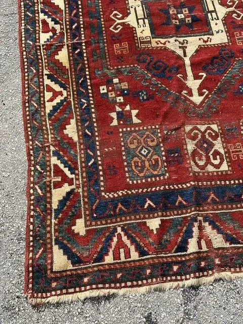 Vintage Boho Woven Wool Rug — additional photo 2