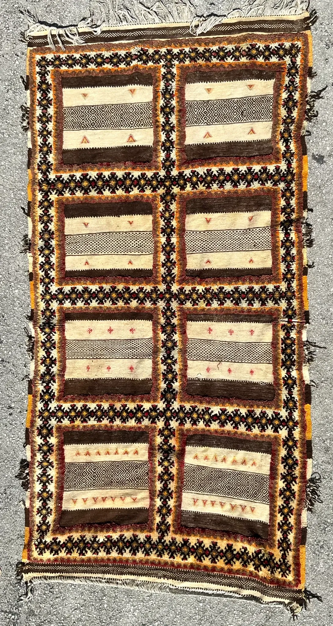 Vintage Boho Turkish Woven Rug — additional photo 3
