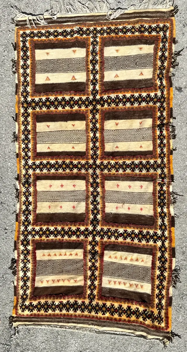 Vintage Boho Turkish Woven Rug — additional photo 3