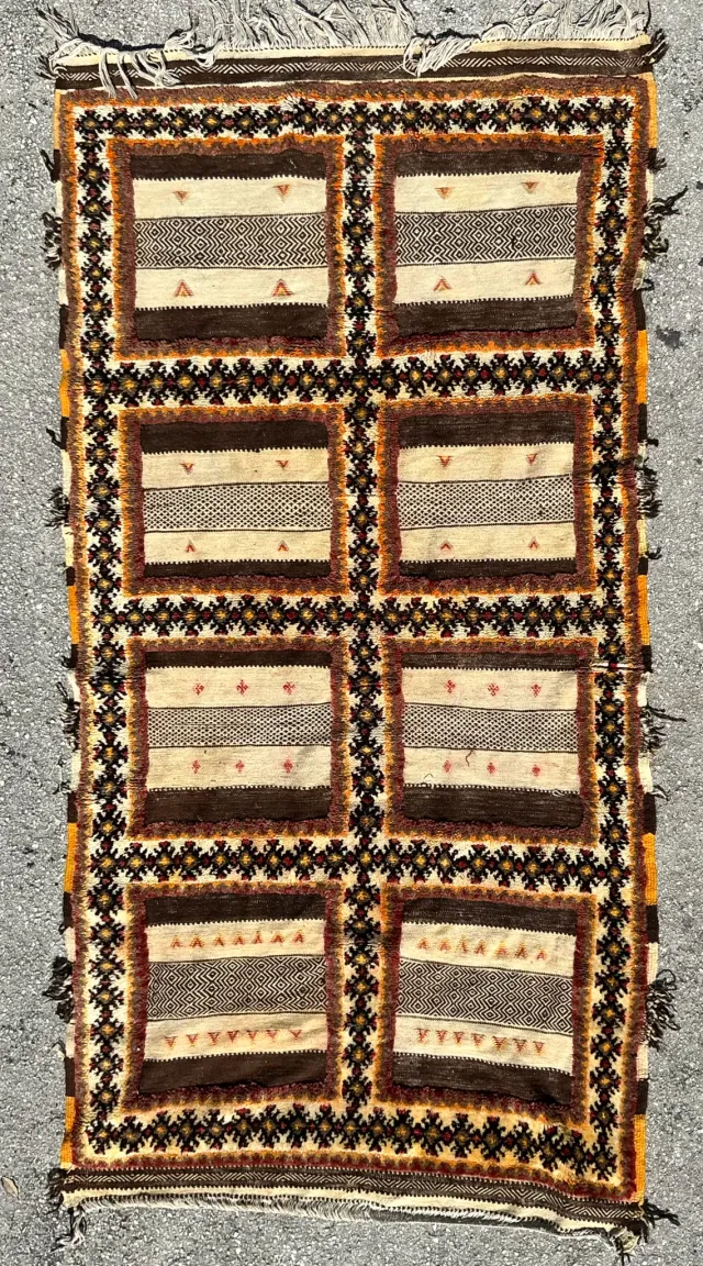 Vintage Boho Turkish Woven Rug — additional photo 4
