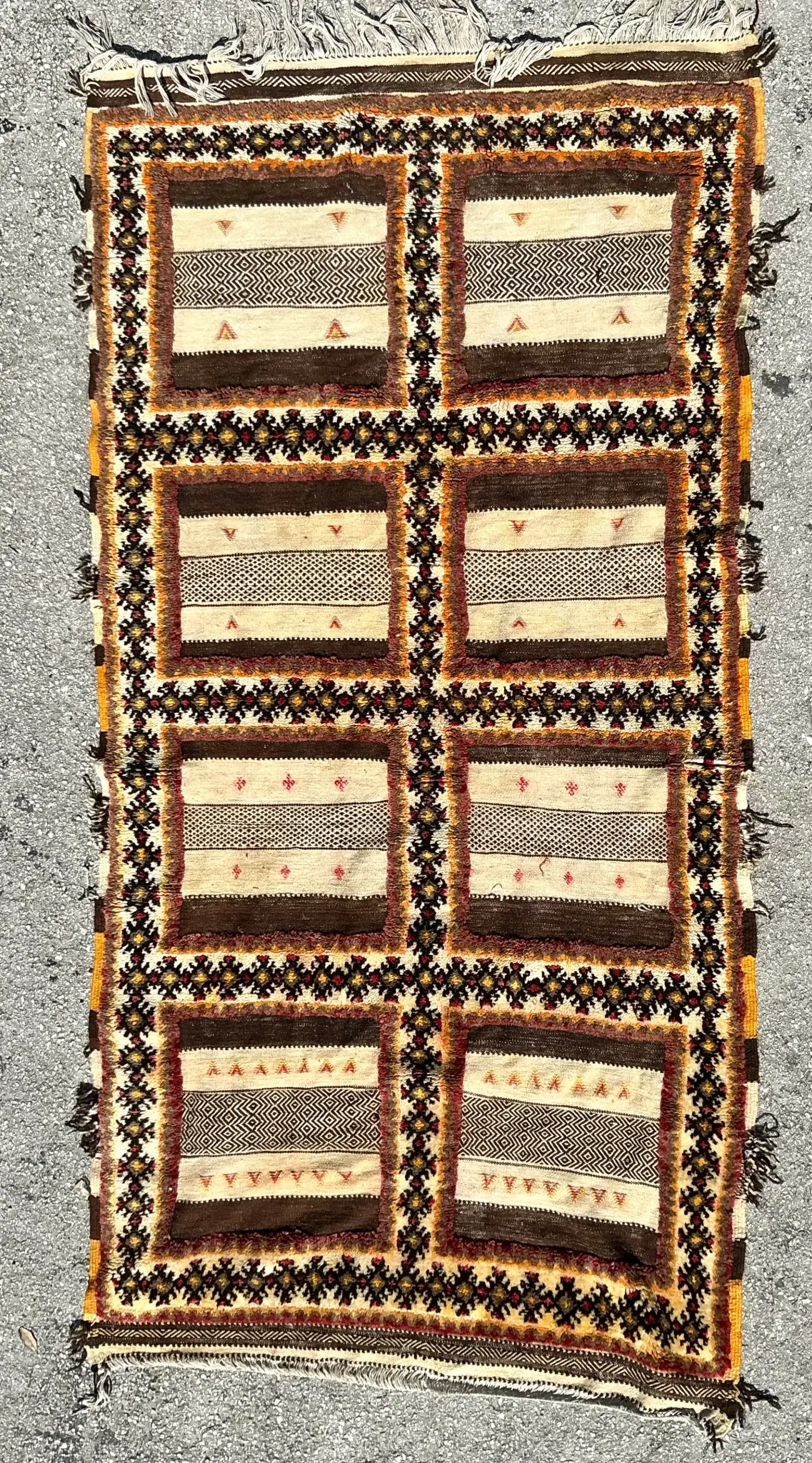 Vintage Boho Turkish Woven Rug — additional photo 2