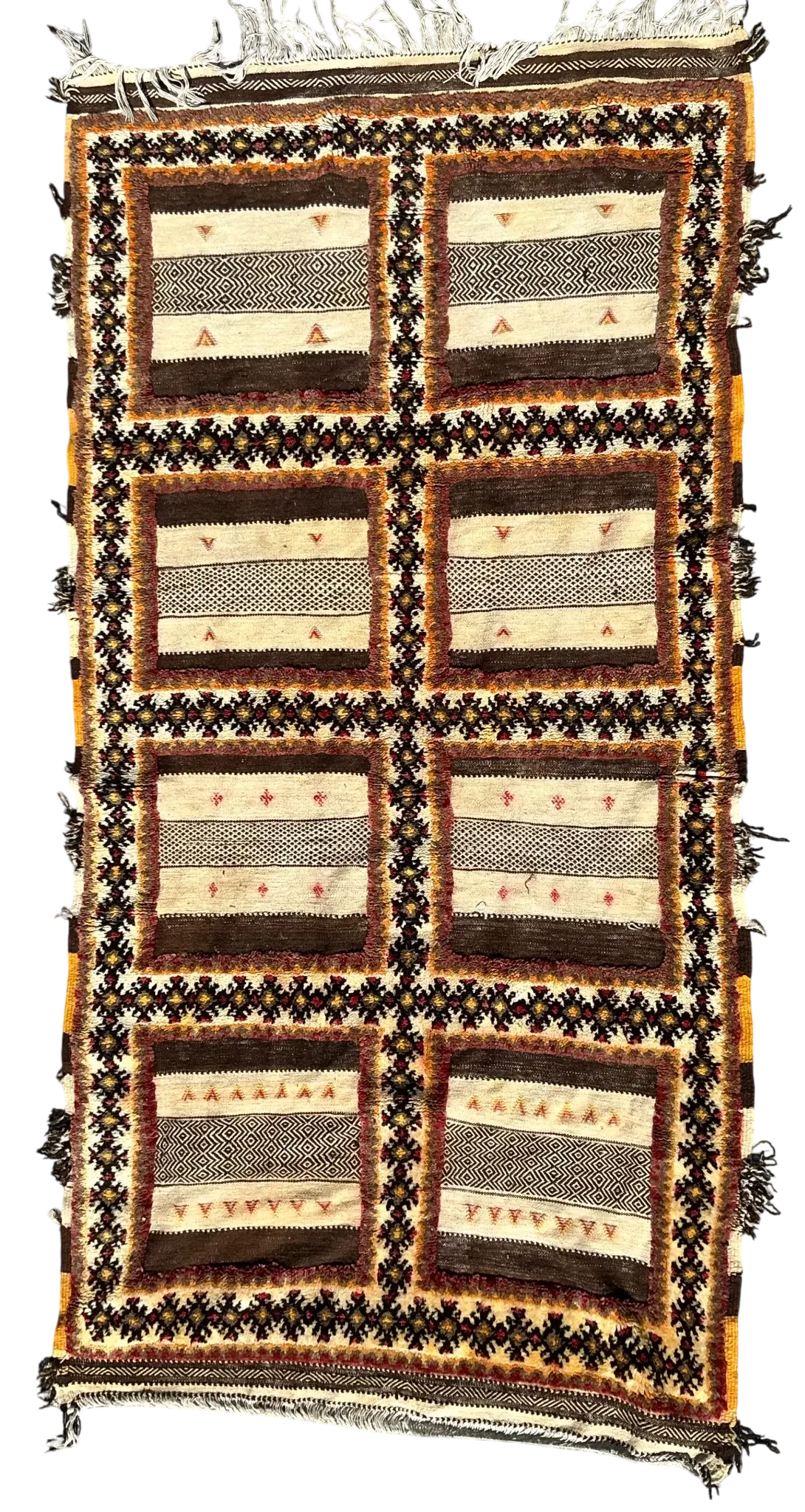 Vintage Boho Turkish Woven Rug