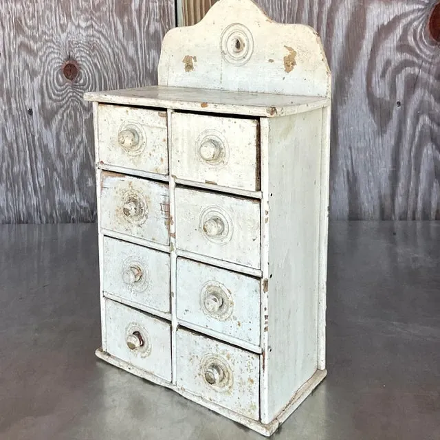 Antique Primitive Patinated Wall Cabinet — additional photo 2