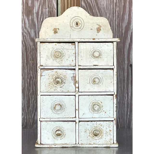 Antique Primitive Patinated Wall Cabinet — additional photo 3