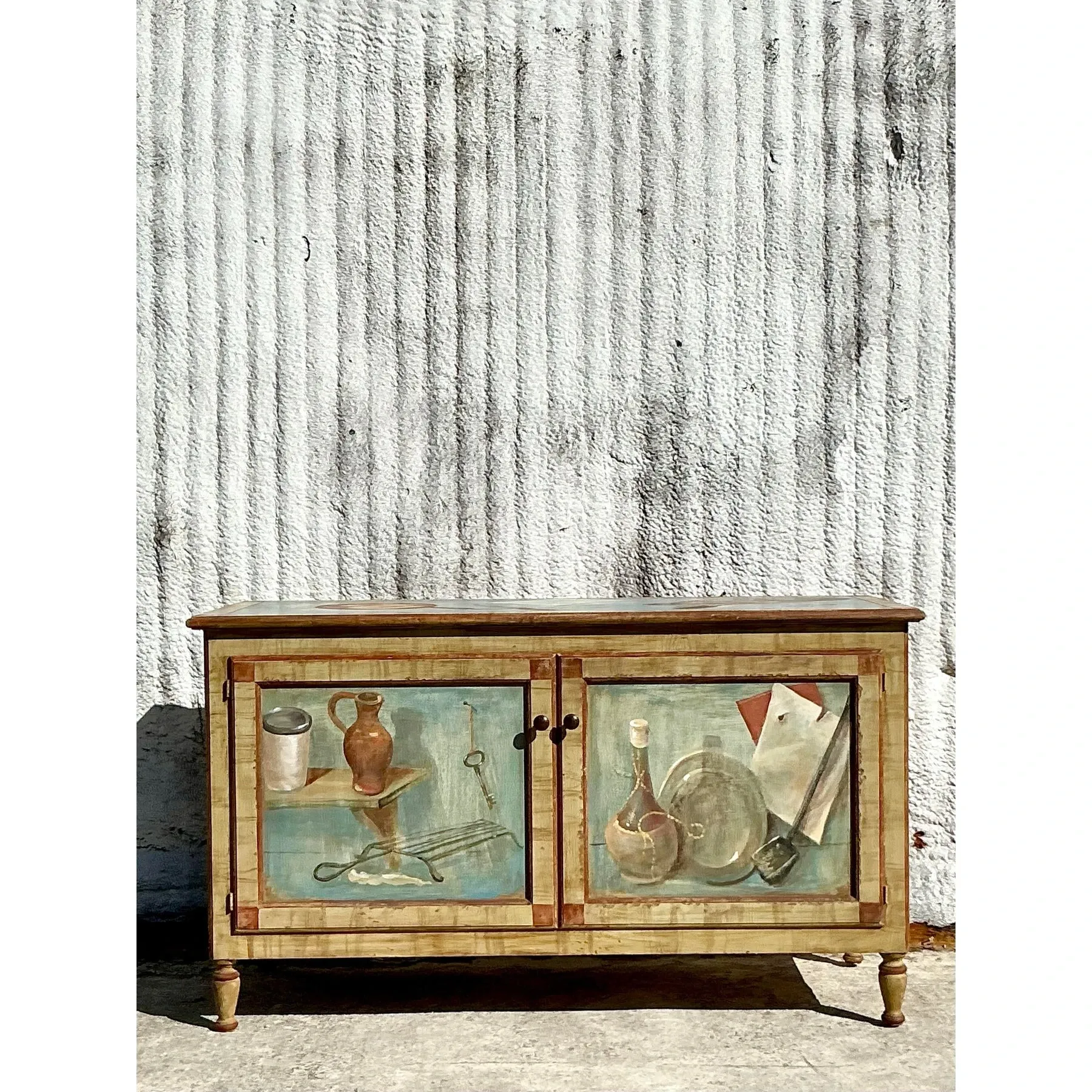 Vintage Regency Hand Painted Cabinet — additional photo 1