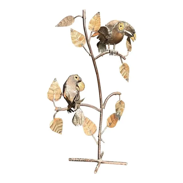 Vintage Boho Torch Cut Toucans