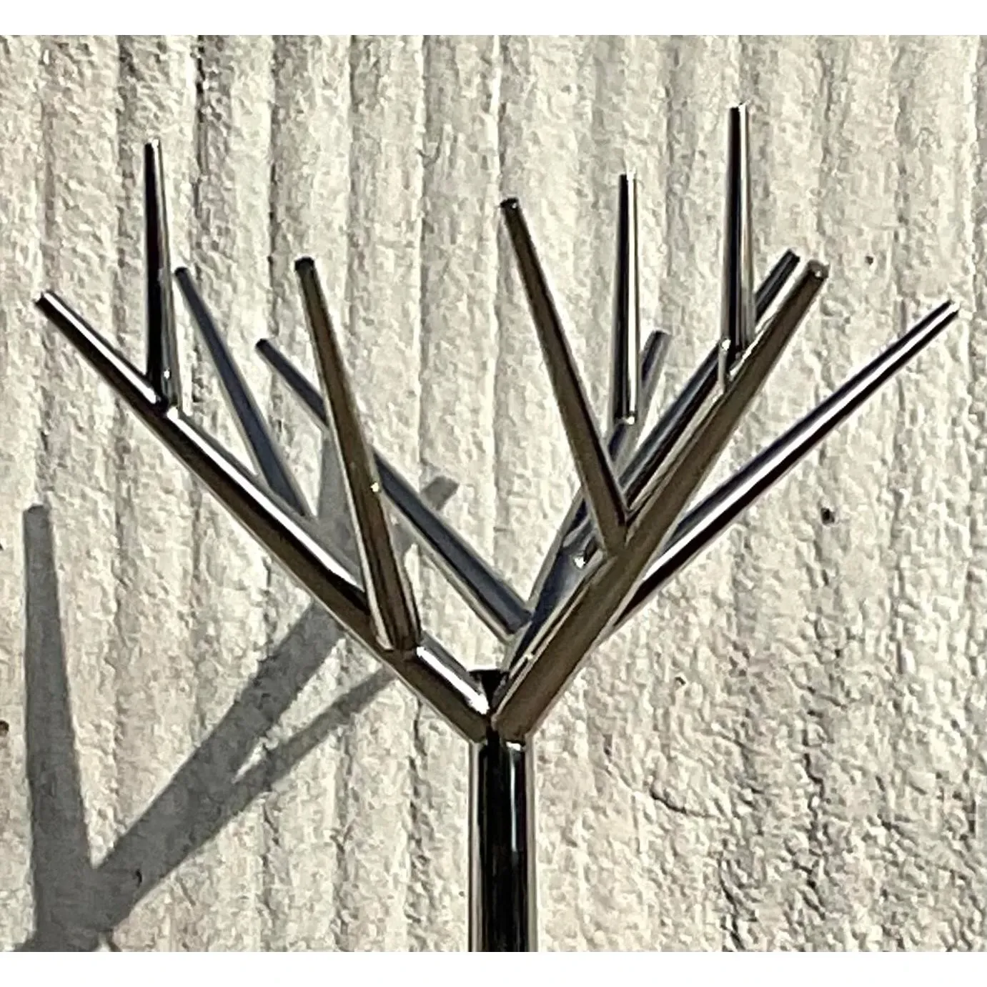 Vintage Contemporary Polished Chrome Tree Coat Rack — additional photo 3