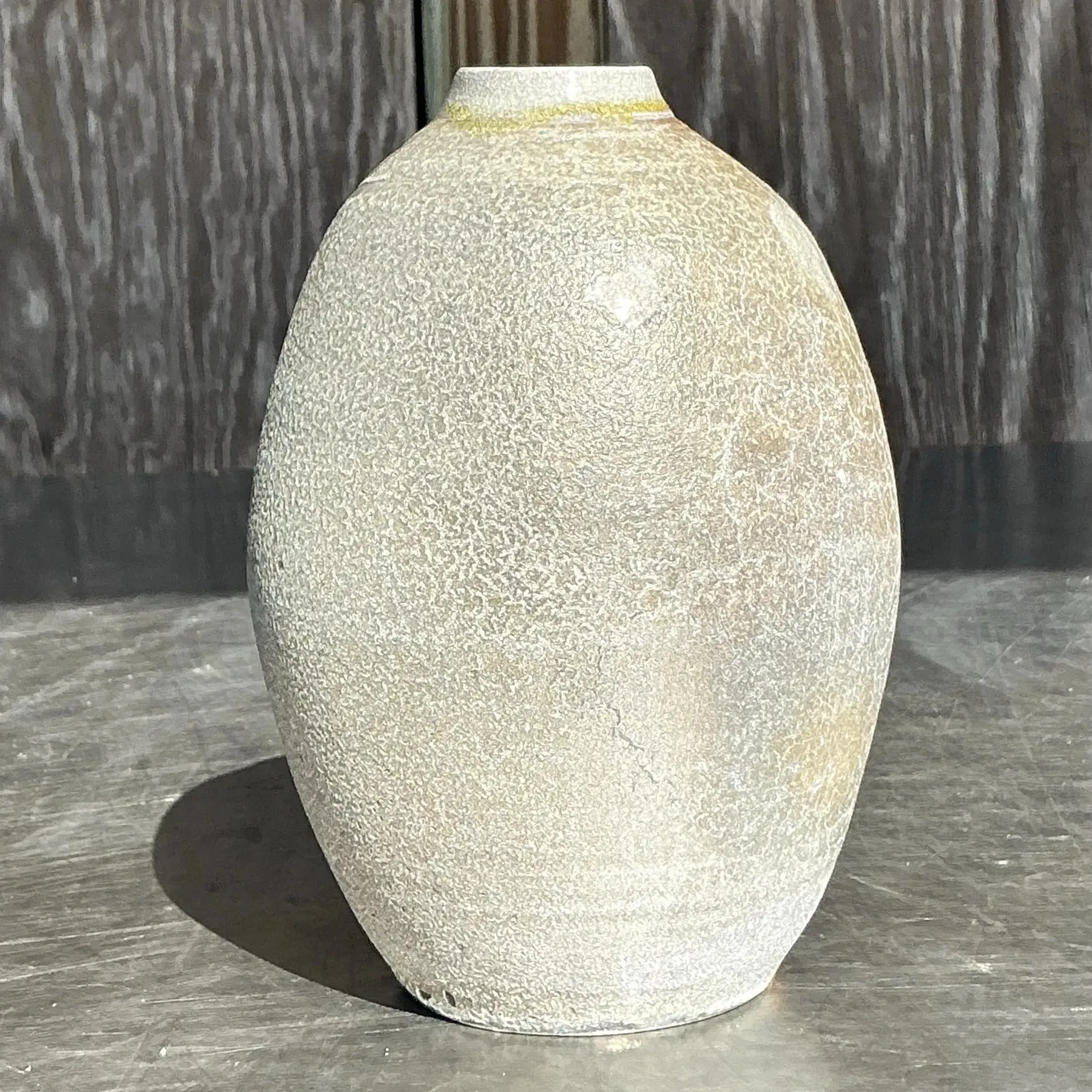 Vintage Boho Studio Pottery Vase - Ceramic, 3.75W x 5.75H — additional photo 1