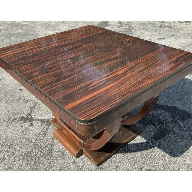 Vintage Deco Zebrawood Center Hall Table — additional photo 4