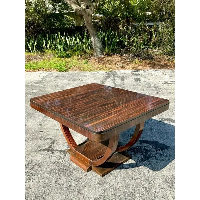 Vintage Deco Zebrawood Center Hall Table — additional photo 5
