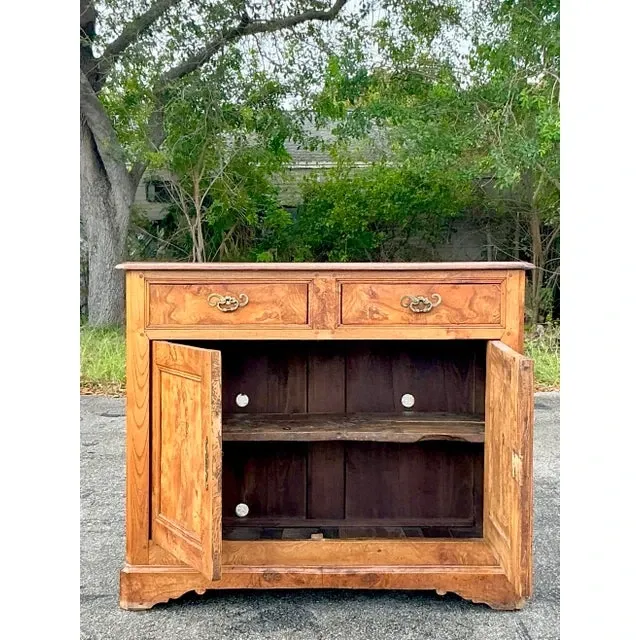 Vintage Boho 19th Century Burl Sideboard — additional photo 3