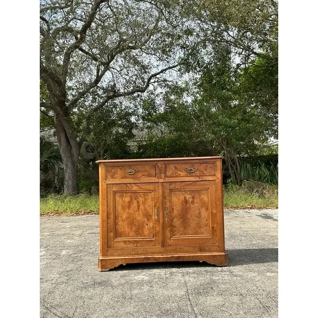 Vintage Boho 19th Century Burl Sideboard — additional photo 4
