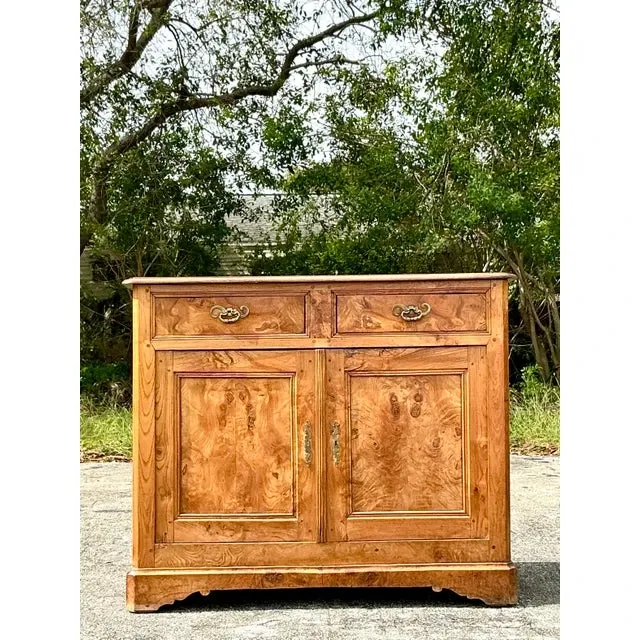 Vintage Boho 19th Century Burl Sideboard — additional photo 2