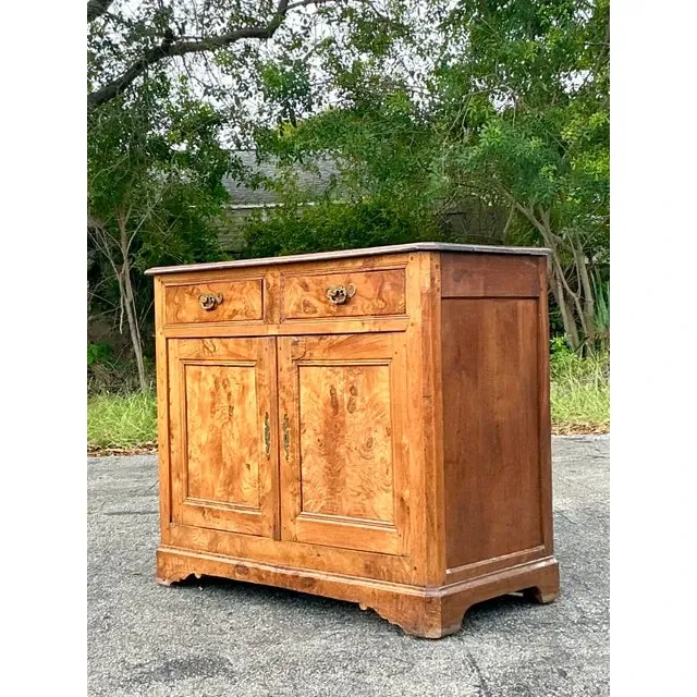 Vintage Boho 19th Century Burl Sideboard — additional photo 1
