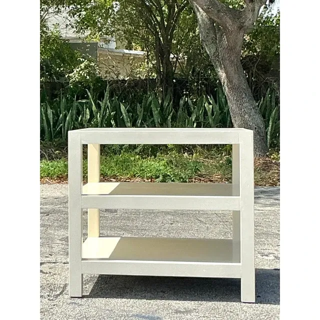 Vintage Regency Lacquered Stacked Side Table — additional photo 7