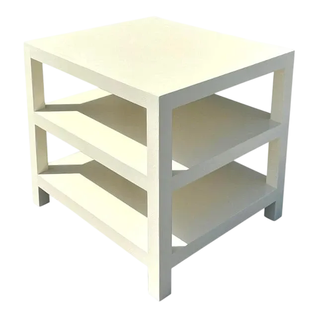 Vintage Regency Lacquered Stacked Side Table
