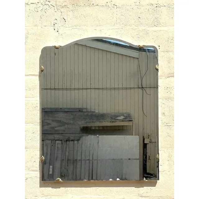 Vintage Regency Monumental Beveled Shield Mirror — additional photo 7
