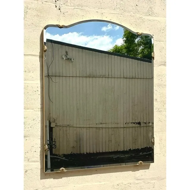 Vintage Regency Monumental Beveled Shield Mirror — additional photo 2