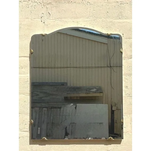 Vintage Regency Monumental Beveled Shield Mirror — additional photo 4