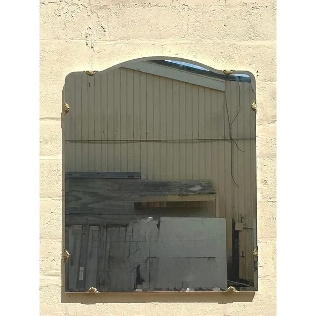 Vintage Regency Monumental Beveled Shield Mirror — additional photo 6