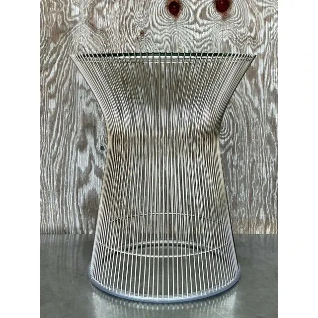 Vintage Chrome Side Table After Platner — additional photo 1