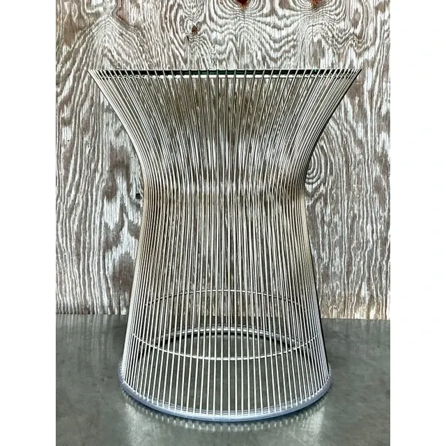 Vintage Chrome Side Table After Platner — additional photo 2