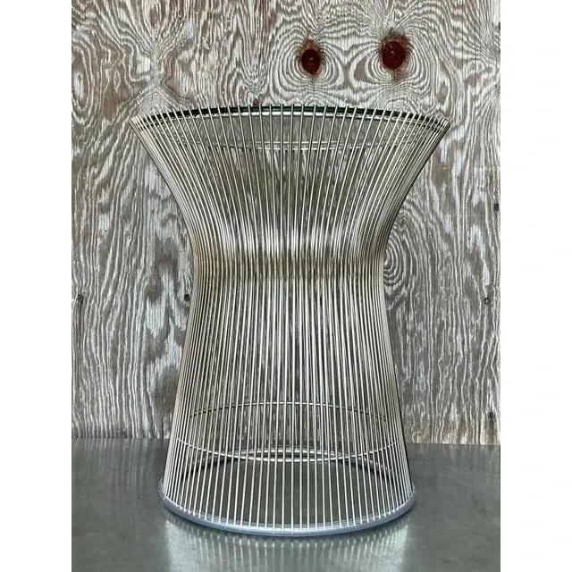 Vintage Chrome Side Table After Platner — additional photo 3