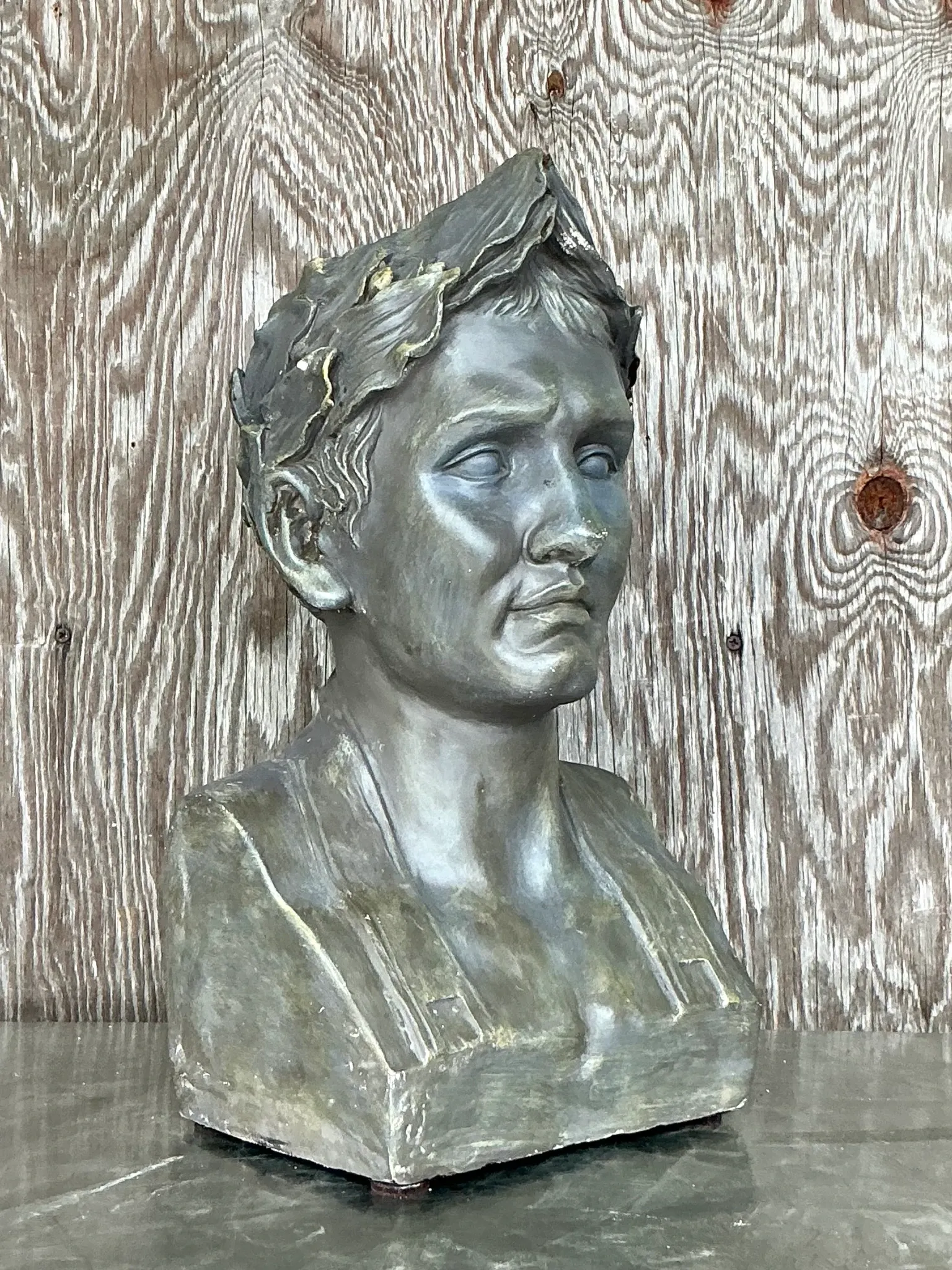 Vintage Boho Plaster Bust Of Napoleon — additional photo 2