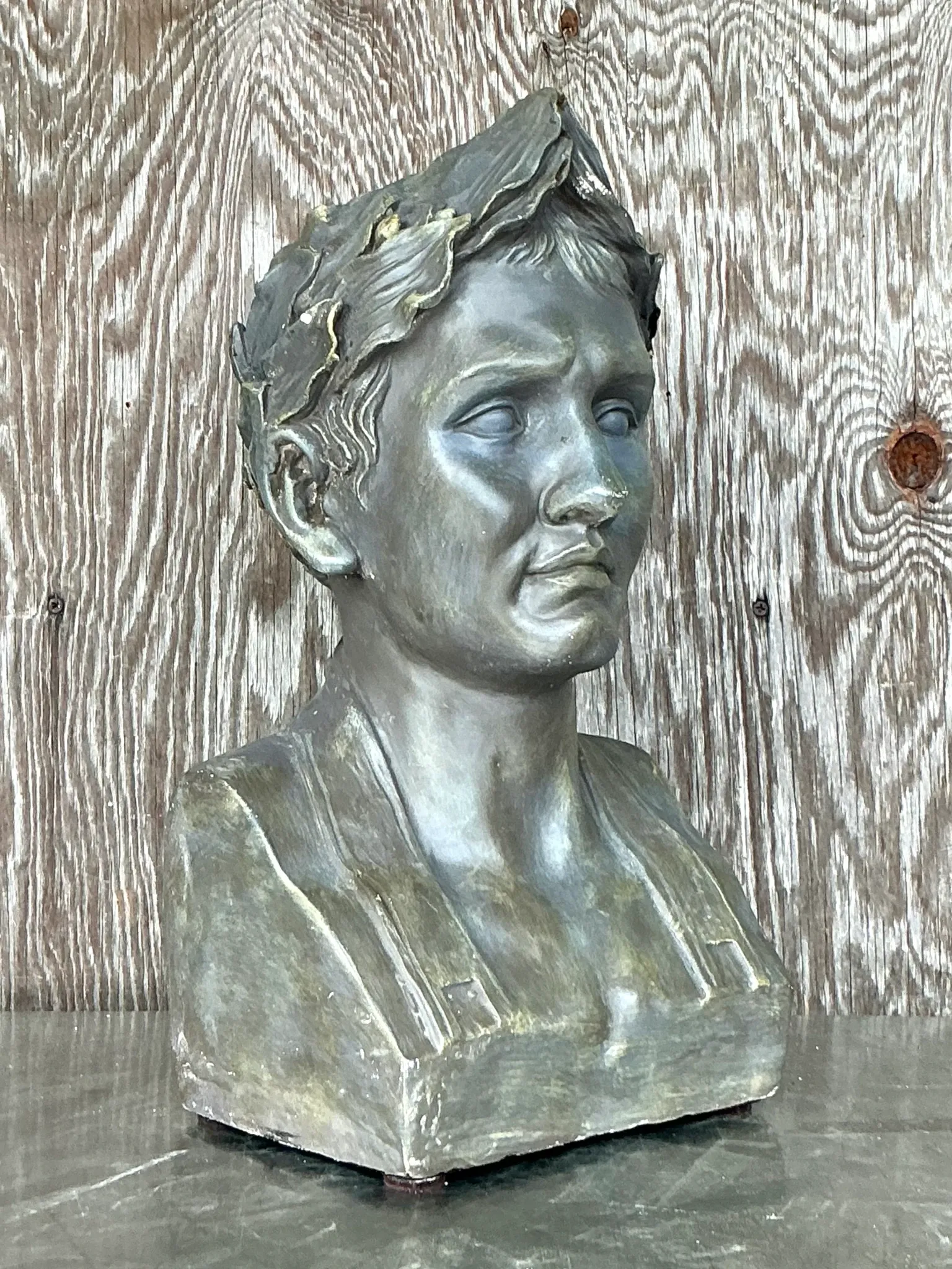 Vintage Boho Plaster Bust Of Napoleon — additional photo 3