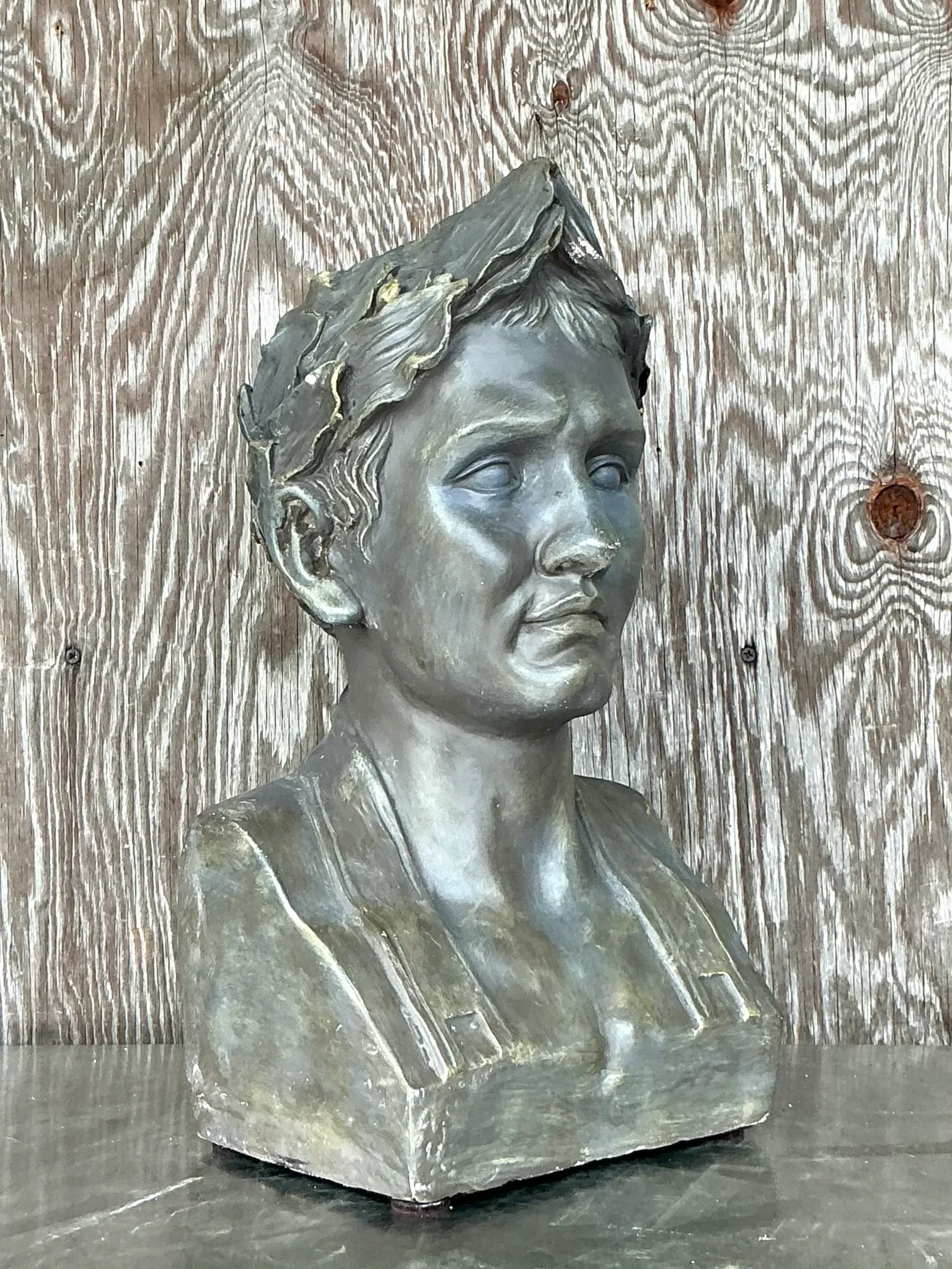 Vintage Boho Plaster Bust Of Napoleon — additional photo 4