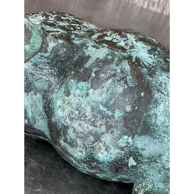 Vintage Asian Bronze Temple Rhino — additional photo 4