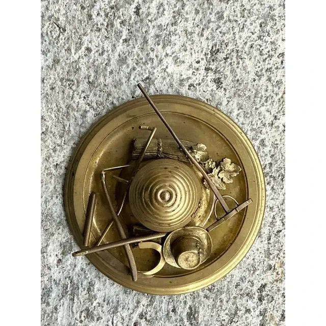 Vintage Boho Brass Honey Pot — additional photo 2